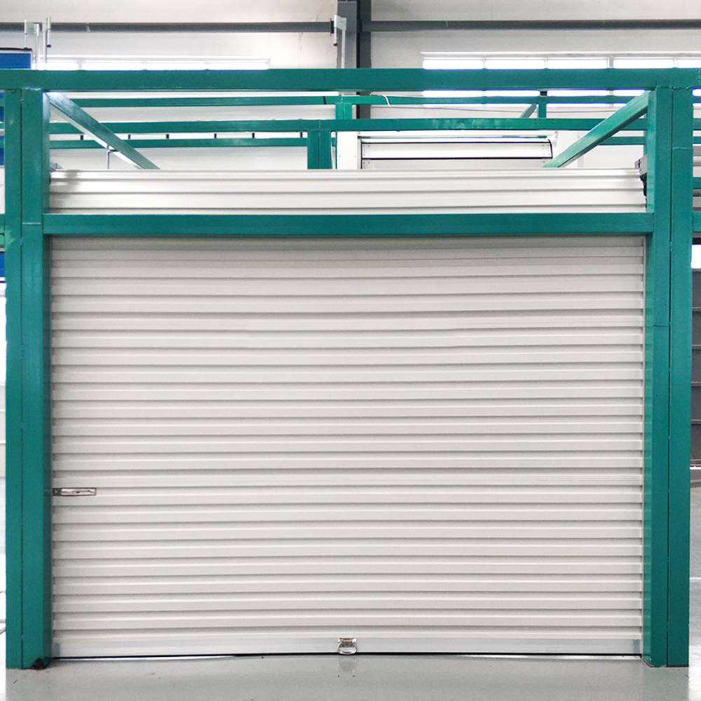 Puerta de garaje manual de hoja enrollable de metal de larga duración