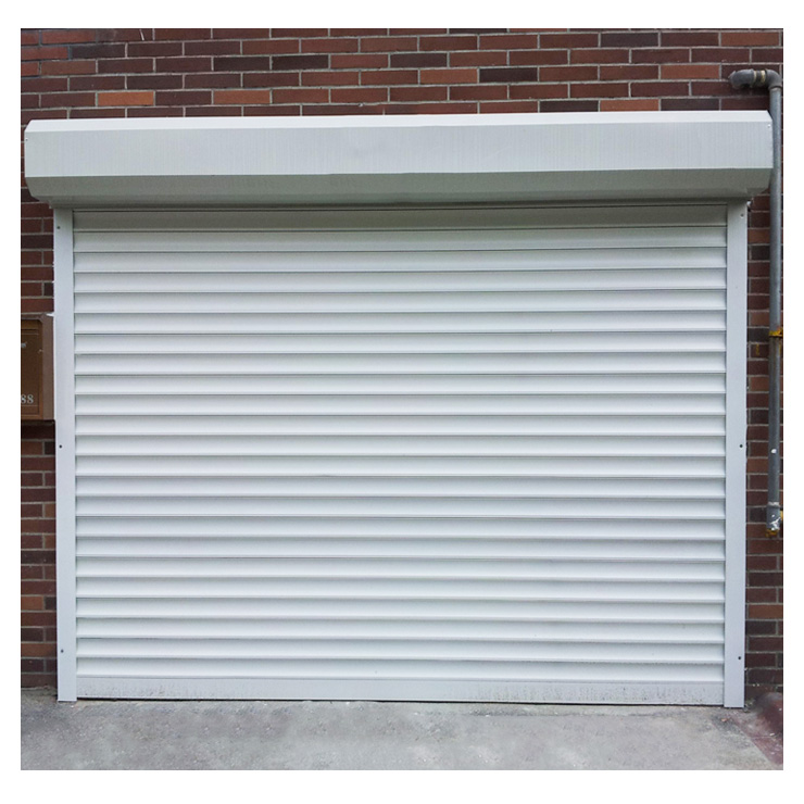 Puerta enrollable eléctrica de aleación de aluminio con control remoto para garaje