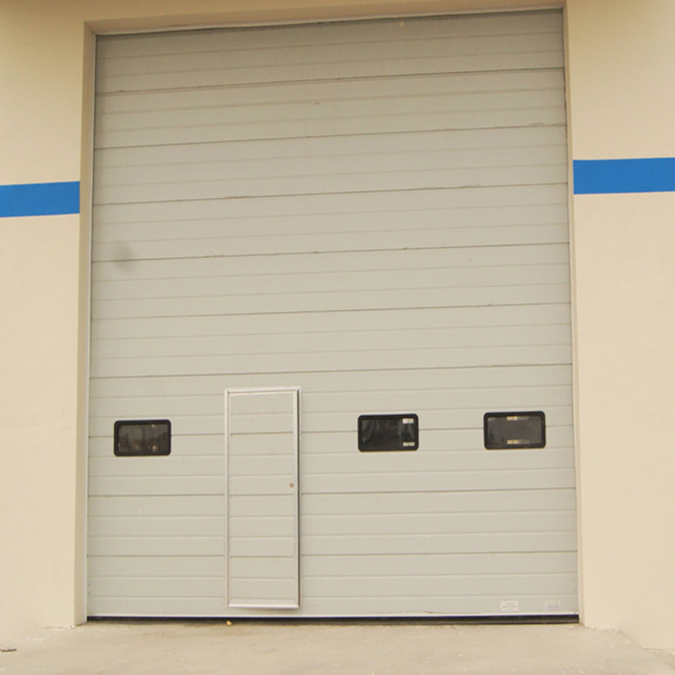 Puerta seccional industrial personalizada de fábrica