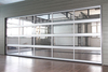 Puertas de garaje de vista completa de aluminio y vidrio