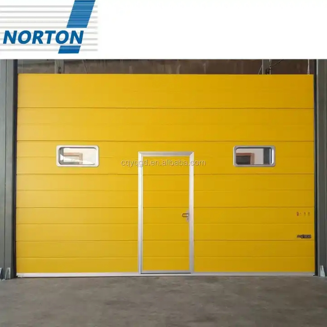 Puerta de garaje comercial de arriba seccional industrial con abridor de puerta eléctrico