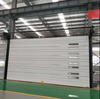 Cortina de PVC con marco de acero, apilamiento automático, puerta de garaje de avión