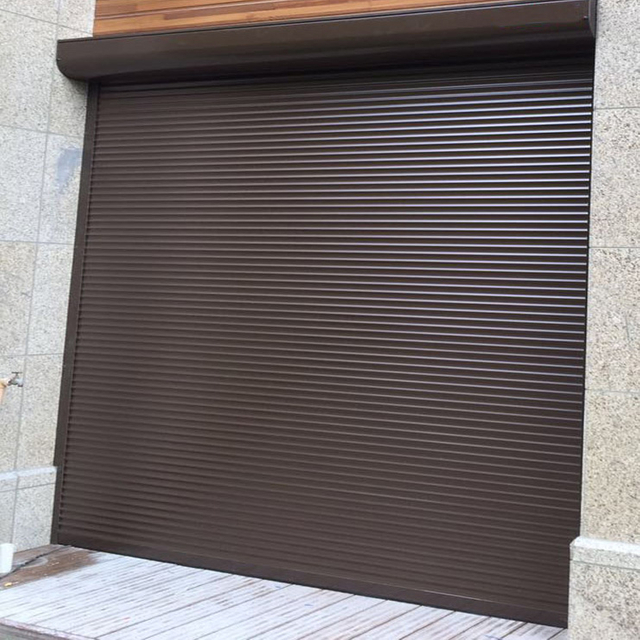 Puerta enrollable de acero marrón de alta gama