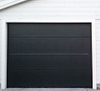 Puertas de garaje correderas horizontales con aspecto de madera, material de acero europeo de 18x7 pies
