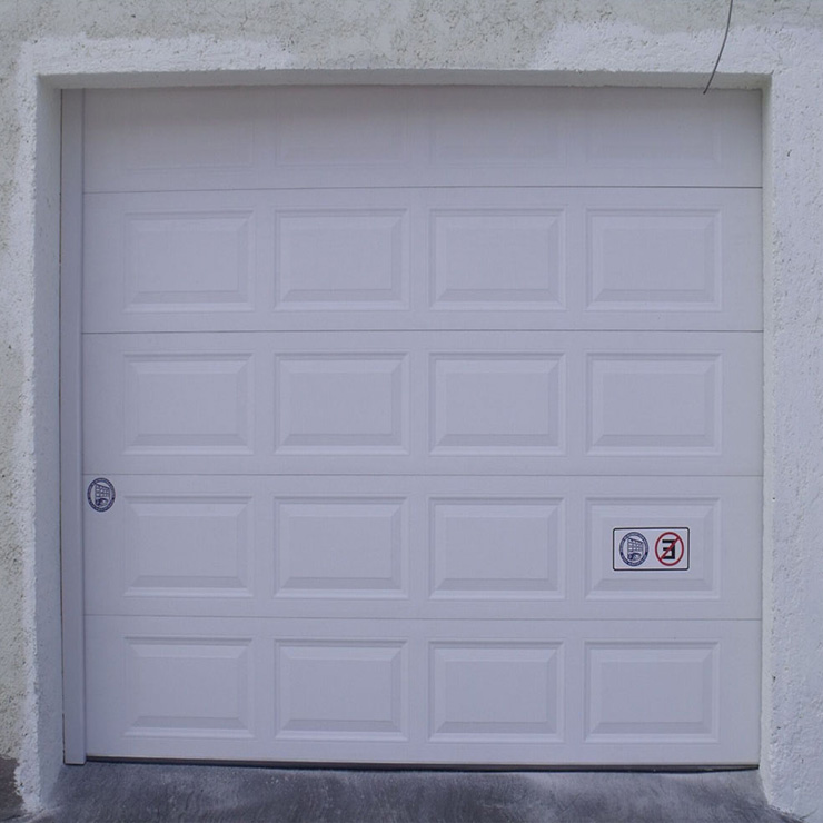 Puerta de garaje de casa estilo villa de estilo cuadrado a presión